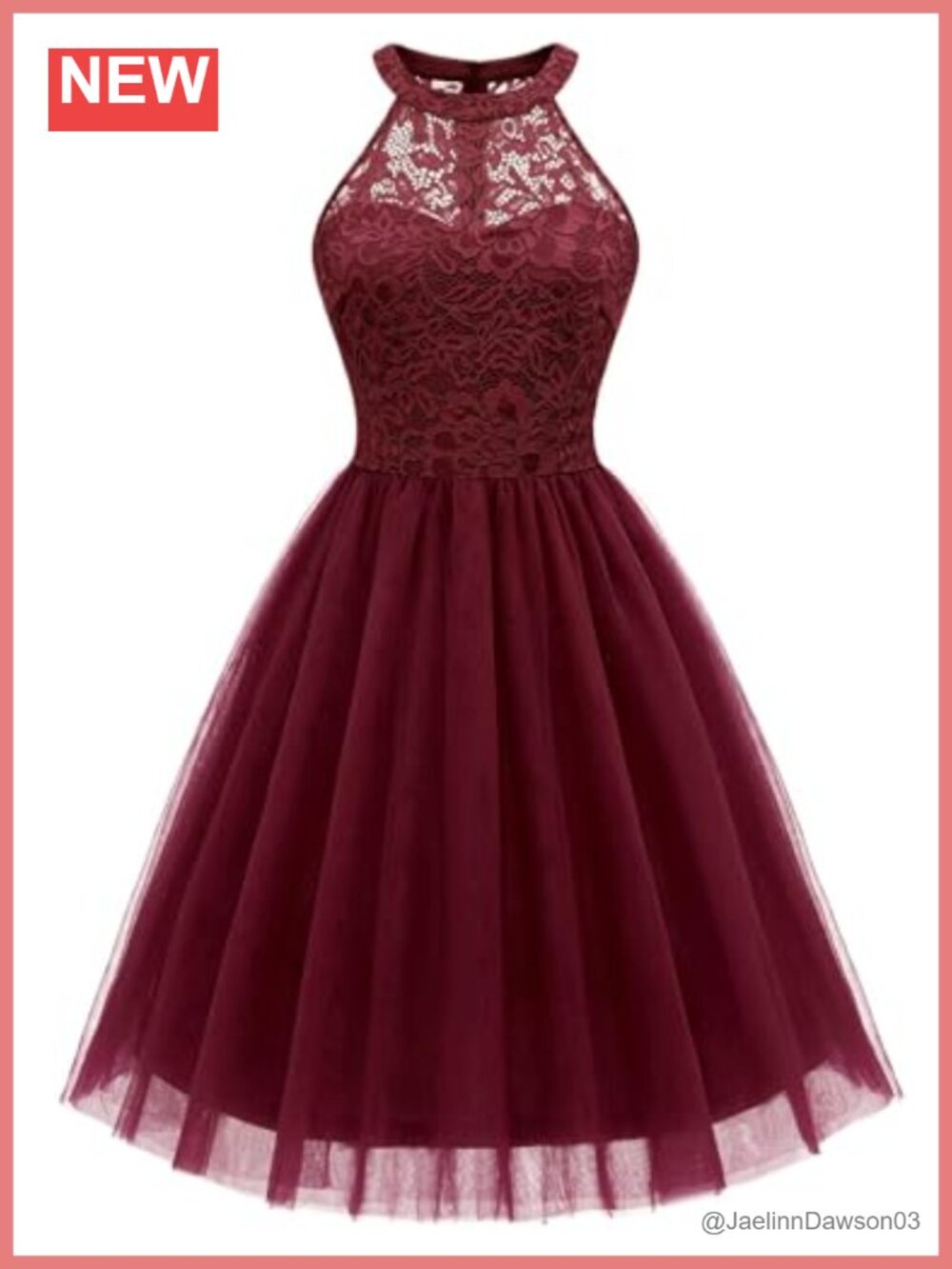 Sparkly Sequin Lace Tulle Homecoming Dress Halter Mini